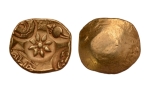 Stamp of Coins » Hindu coins of medieval India Yadavas of Devagiri, Mahadeva or his successors, 1270-1313, punchmark, AV dinar, 3.44 g.