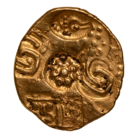 Yadavas of Devagiri, Mahadeva or his successors, 1270-1313, punchmark, AV dinar, 3.44 g.