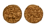 Stamp of Coins » Hindu coins of medieval India Hoysalas of Dorasamudra, Vishnuvardhan Bittiga, 1106-1152, Vishnu, AV pagoda, 4.08 g.
