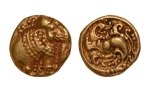 Stamp of Coins » Hindu coins of medieval India Gangas of Talakad (Western Gangas). c. 1080-1138. elephant, AV Pagoda, 3.65 g.