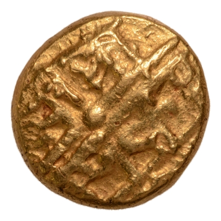 Vijayanagar Empire, Tuluva Dynasty, Krishnadevaraya, 15th Century, Balakrishna, AV varaha, 3.36 g.