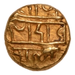 Stamp of Coins » Hindu coins of medieval India Vijayanagar Empire, Devaraya I, 1406-1422, Siva and Parvati, AV half pagoda, 1.69 g.