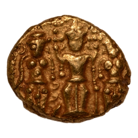 Madras Presidency, 1740-1807, Vishnu, AV pagoda, 3.44 g.
