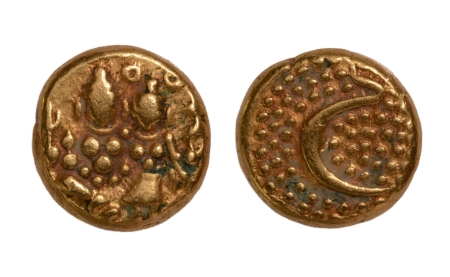 Stamp of Coins » Hindu coins of medieval India Kingdom of Mysore, Haidar Ali, 1174-1197, Shiva, AV pagoda, 3.43 g.