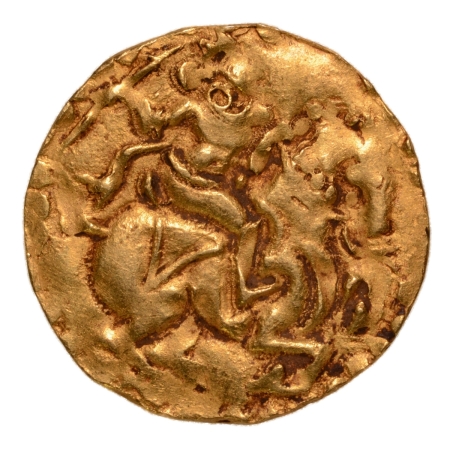 Rajput of central India, Virasimhadeva, c. 11th-12th century, horseman, AV 3.66 g.