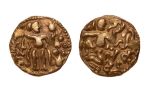 Stamp of Coins » Hindu coins of medieval India Sri Lanka, conquest of Raja Raja Chola, 985-1014, AV kahavanu dinar, 4.29 g.