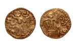 Stamp of Coins » Hindu coins of medieval India Sri Lanka, conquest of Raja Raja Chola, 985-1014, AV kahavanu dinar, 4.42 g.