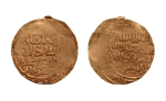 Stamp of Coins » Islamic coins and Sultanates Mongols, Chingiz Khan, 1206-1227, AV dinar, 3.44 g.