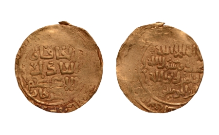 Stamp of Coins » Islamic coins and Sultanates Mongols, Chingiz Khan, 1206-1227, AV dinar, 3.44 g.