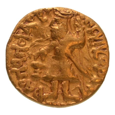 Kushanas, Kanishka I, c. 127-152, Boddo, AV quarter dinar, 1.88 g.