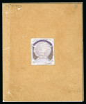 Stamp of Mauritius » 1883-94 De La Rue Watermark CA (SG 101-111) 1893 1c. pair of beautifully hand painted essays on tracing paper (65x79mm.), in an unissued design, the other as issued design