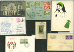 Stamp of Large Lots and Collections 1890s-1970s, Middle East postal history dealer's stock of 290+ covers/cards