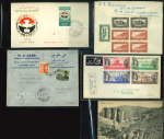 Stamp of Large Lots and Collections 1890s-1970s, Middle East postal history dealer's stock of 290+ covers/cards