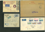 Stamp of Large Lots and Collections 1890s-1970s, Middle East postal history dealer's stock of 290+ covers/cards