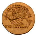 Stamp of Coins » Ancient Greece Greco-Bactrian Kingdom, Eucratides I, c. 171-145 BC, AV stater 8.50 g.