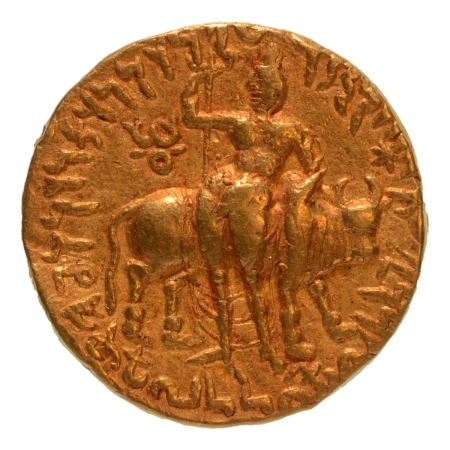 Kushanas, Vima Kadphises, c. 113-127 AD, AV double dinar, 15.92 g.