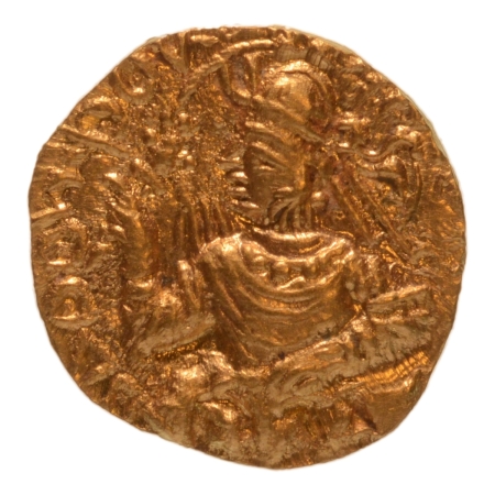 Kushanas, Huvishka, c. 151-192, Meyro, AV quarter dinar, 1.96 g.