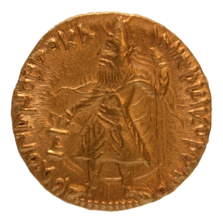Kushanas, Kanishka I, c. 127-152, Miiro, AV dinar, 7.90 g.