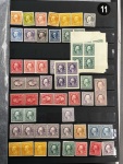 Stamp of United States » Collections 1873-1940 extensive mint accumulation in large stockbook