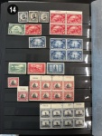 Stamp of United States » Collections 1873-1940 extensive mint accumulation in large stockbook
