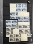 Stamp of United States » Collections 1873-1940 extensive mint accumulation in large stockbook