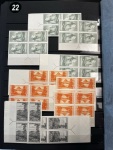 Stamp of United States » Collections 1873-1940 extensive mint accumulation in large stockbook