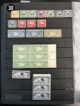 Stamp of United States » Collections 1873-1940 extensive mint accumulation in large stockbook