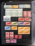 Stamp of United States » Collections 1873-1940 extensive mint accumulation in large stockbook