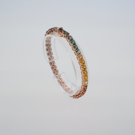 Stamp of Feldman International Auctions » Bijoux - Haute Joaillerie / Jewellery Bracelet "Rainbow",