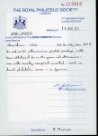 Stamp of Mauritius » 1883-91 Surcharges, Arms & Jubilee Issues (SG 112-35, 137) 1899 6c on 18c green and ultramarine with variety surcharge inverted on cover