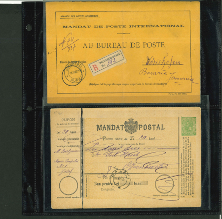 Stamp of Romania » Collections, Lots etc. Postal stationery parcel cards and revenue stamped forms