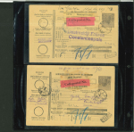 Stamp of Romania » Collections, Lots etc. Postal stationery parcel cards and revenue stamped forms