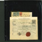 Stamp of Romania » Collections, Lots etc. Postal stationery parcel cards and revenue stamped forms