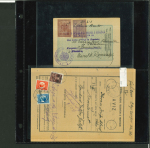 Stamp of Romania » Collections, Lots etc. Postal stationery parcel cards and revenue stamped forms