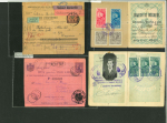 Stamp of Romania » Collections, Lots etc. Postal stationery parcel cards and revenue stamped forms