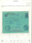 Stamp of Romania » Collections, Lots etc. Postal stationery parcel cards and revenue stamped forms