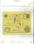 Stamp of Romania » Collections, Lots etc. Postal stationery parcel cards and revenue stamped forms