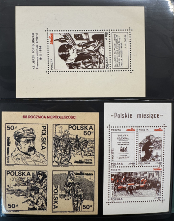 Stamp of Poland » Collections 1960s-2000s, Extensive collection of around 450 labels