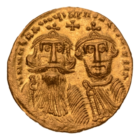 Byzantine Empire, Heraclius and Heraclius Constantine, 613-641, solidus, AV 4.5 g.