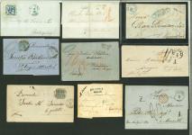 Stamp of Romania » Collections, Lots etc. 1857-71 group entires and fronts