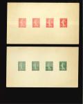 Stamp of France » Émissions à partir de 1900 1903, Ensemble de 2 épreuves collectives sur feuillet