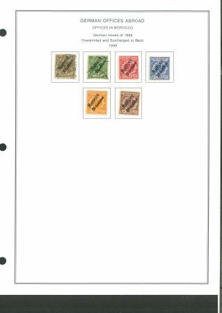 Stamp of Germany » German Foreign Offices » German Post in Morocco 1899- 1911, nice mint and used collection, complete
