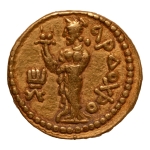 Stamp of Coins » Kushan Kushanas, Huvishka, c. 151-192, Ardoksho, AV dinar, 7.85 g.