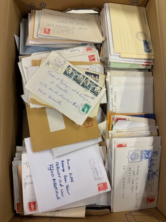 Stamp of France » Lettres Classiques Collections 1700-2010, dans 8 gros cartons, stock marchand de lettres