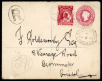 Stamp of Nigerias » Niger Coast Protectorate Used in Southern Nigeria - Forcados: 1901-05, group of four covers with Niger Coast frankings