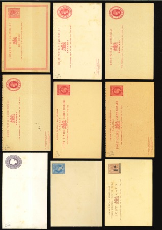 Stamp of British Empire General Collections and Lots Caribbean - Atlantic Ocean Islands 1880-1907 Bahamas, Bermuda & Turks Postal stationery lot of 29 diff. items