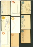 Stamp of India » Collections, Lots etc. 1874-1904, Cca., INDIA Postal stationery assembly 25 unused + 5 used, mostly QV