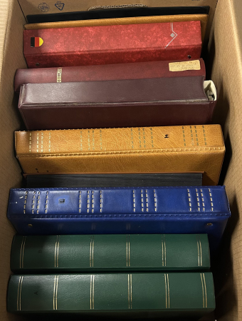 Stamp of Large Lots and Collections All World : 1850-1990, in a large and heavy box, ten