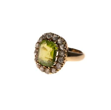 Stamp of Feldman International Auctions » Bijoux - Haute Joaillerie / Jewellery Bague 19ème en or jaune 750