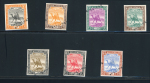 Stamp of Sudan 1921-23 1m to 15m set of seven imperforate colour trials in issued colours on watermarked paper